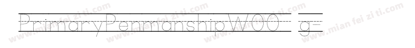 KGPrimaryPenmanshipW00 Rg字体转换
